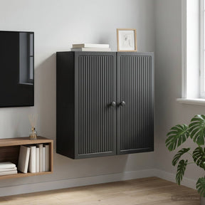 Vidaxl wandkast zwart 59 x 31 x 60 cm bewerkt hout
