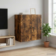 Vidaxl wandkast gerookt eiken 59 x 31 x 60 cm bewerkt hout
