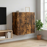 Vidaxl wandkast gerookt eiken 59 x 31 x 60 cm bewerkt hout