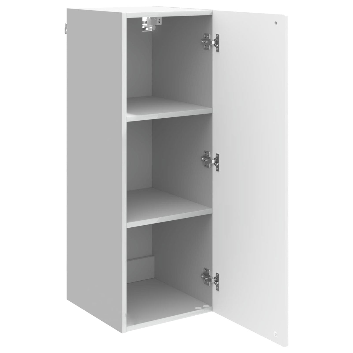 Vidaxl wandkast hoogglans wit 33 x 34,5 x 90 cm bewerkt hout
