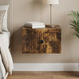 Vidaxl wandbeugel bedkast gerookt eiken 33 x 34,5 x 20 cm bewerkt hout
