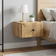 Vidaxl wandbeugel bedkast 2 st artisanaal eiken 33 x 34,5 x 20 cm
