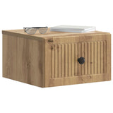 Vidaxl wandbeugel bedkast 2 st artisanaal eiken 33 x 34,5 x 20 cm
