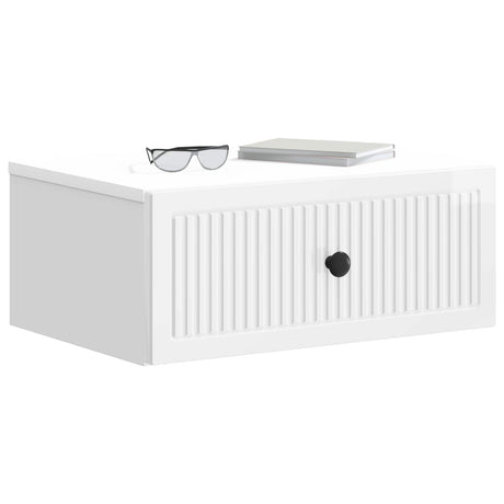 Vidaxl nachtkastje 2 st hoogglans wit 49 x 34,5 x 20 cm bewerkt hout