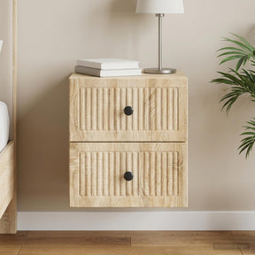 Vidaxl wandbeugel bedkast sonoma eiken 33 x 34,5 x 40 cm bewerkt hout