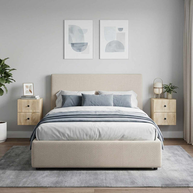 Vidaxl wandbeugel bedkast 2 st sonoma eiken 33 x 34,5 x 40 cm