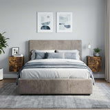 Vidaxl wandbeugel bedkast 2 st gerookt eiken 33 x 34,5 x 40 cm