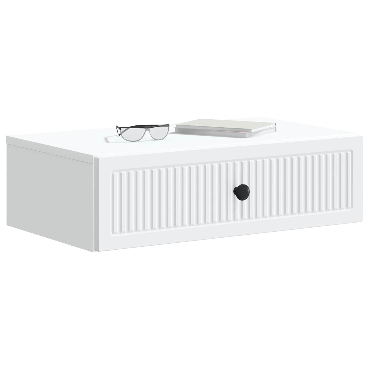 Vidaxl wandmontage zijtafel wit 59 x 34,5 x 17 cm bewerkt hout