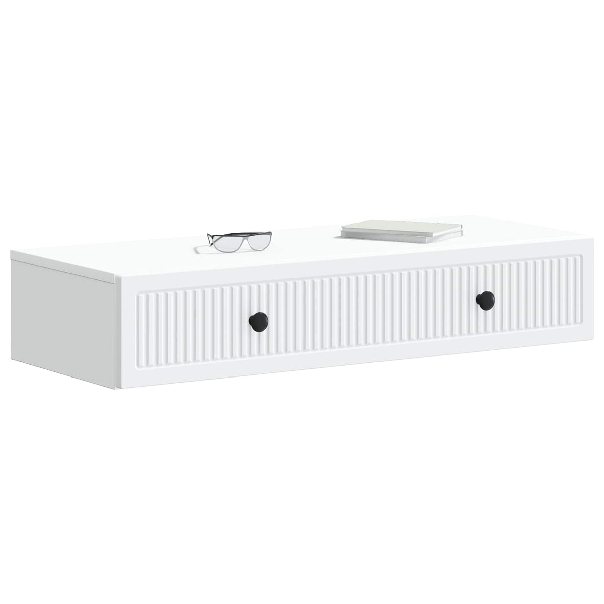 Vidaxl wandmontage zijtafel wit 87,5 x 34,5 x 17 cm bewerkt hout