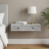 Vidaxl wandmontage zijtafel betongrijs 87,5 x 34,5 x 17 cm