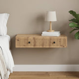 Vidaxl wandmontage zijtafel 87,5 x 34,5 x 17 cm bewerkt hout