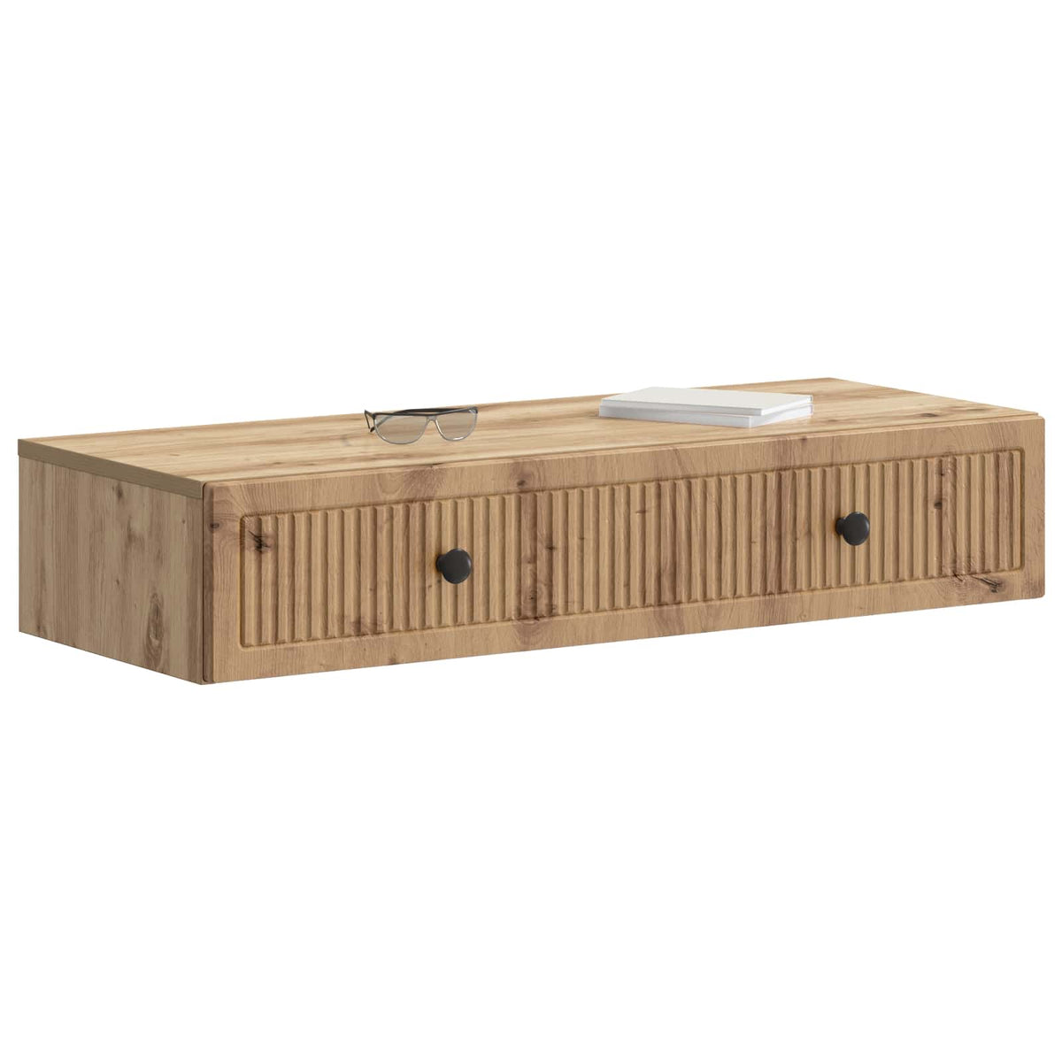 Vidaxl wandmontage zijtafel 87,5 x 34,5 x 17 cm bewerkt hout