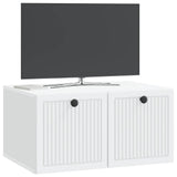 Vidaxl wandbeugel tv-kast wit 59,5 x 41 x 30 cm bewerkt hout
