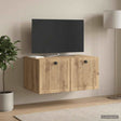 Vidaxl wandbeugel tv-kast 59,5 x 41 x 30 cm artisanaal eiken