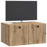 Vidaxl wandbeugel tv-kast 59,5 x 41 x 30 cm artisanaal eiken