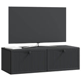 Vidaxl wandbeugel tv-kast zwart 98 x 41 x 30 cm bewerkt hout