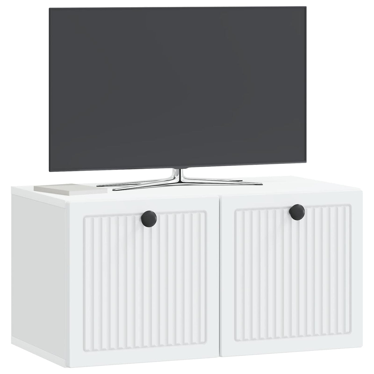 Vidaxl wandbeugel tv-kast wit 59,5 x 31 x 30 cm bewerkt hout