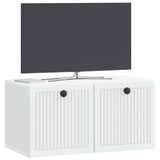 Vidaxl wandbeugel tv-kast wit 59,5 x 31 x 30 cm bewerkt hout