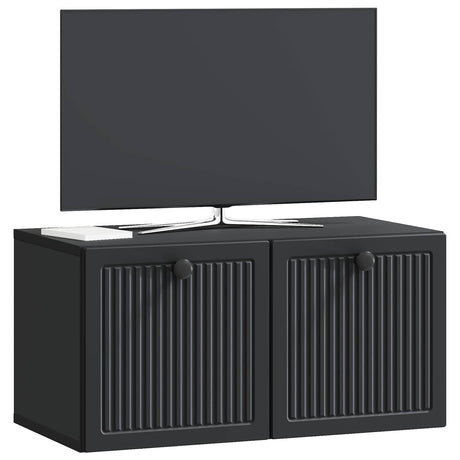 Vidaxl wandbeugel tv-kast zwart 59,5 x 31 x 30 cm bewerkt hout