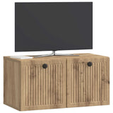 Vidaxl wandbeugel tv-kast 59,5 x 31 x 30 cm artisanaal eiken