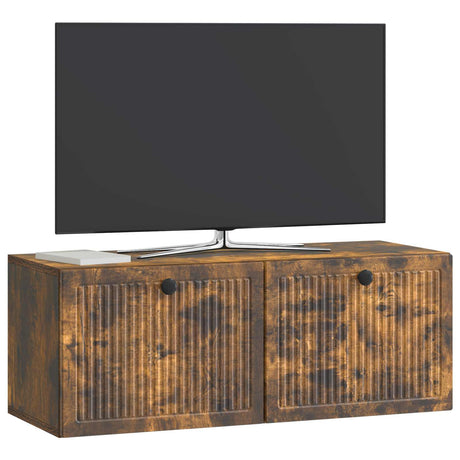 Vidaxl wandbeugel tv-kast gerookt eiken 78,5 x 31 x 30 cm bewerkt hout