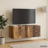 Vidaxl wandbeugel tv-kast oud hout 78,5 x 31 x 30 cm bewerkt hout