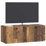 Vidaxl wandbeugel tv-kast oud hout 78,5 x 31 x 30 cm bewerkt hout