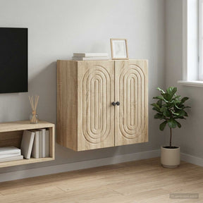 Vidaxl wandkast sonoma eiken 59 x 31 x 60 cm bewerkt hout
