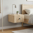 Vidaxl wandbeugel bedkast 2 st sonoma eiken 33 x 34,5 x 20 cm