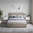 Vidaxl wandbeugel bedkast 2 st hoogglans wit 33 x 34,5 x 20 cm