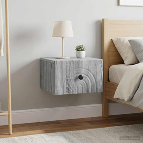 Vidaxl wandbeugel bedkast 2 st grijs sonoma 33 x 34,5 x 20 cm