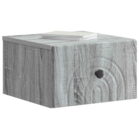 Vidaxl wandbeugel bedkast 2 st grijs sonoma 33 x 34,5 x 20 cm