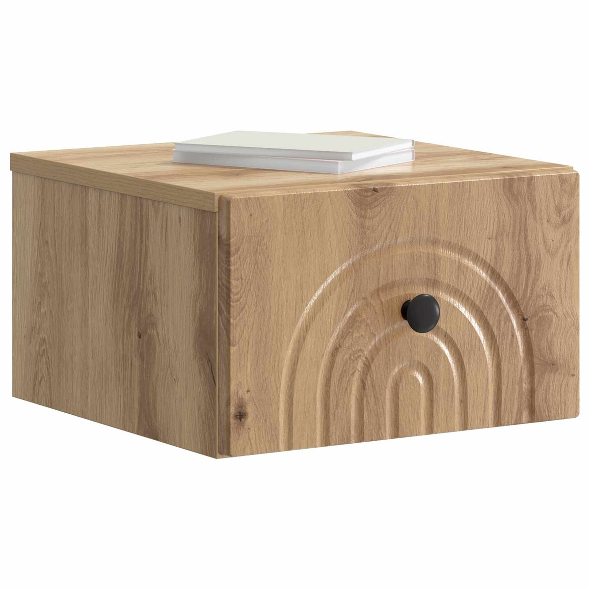 Vidaxl wandbeugel bedkast artisanaal eiken 33 x 34,5 x 20 cm