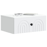 Vidaxl wandbeugel bedkast 2 st wit 49 x 34,5 x 20 cm bewerkt hout