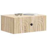 Vidaxl wandbeugel bedkast 2 st sonoma eiken 49 x 34,5 x 20 cm