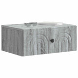 Vidaxl wandbeugel bedkast 2 st grijs sonoma 49 x 34,5 x 20 cm