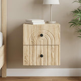 Vidaxl wandbeugel bedkast sonoma eiken 33 x 34,5 x 40 cm bewerkt hout