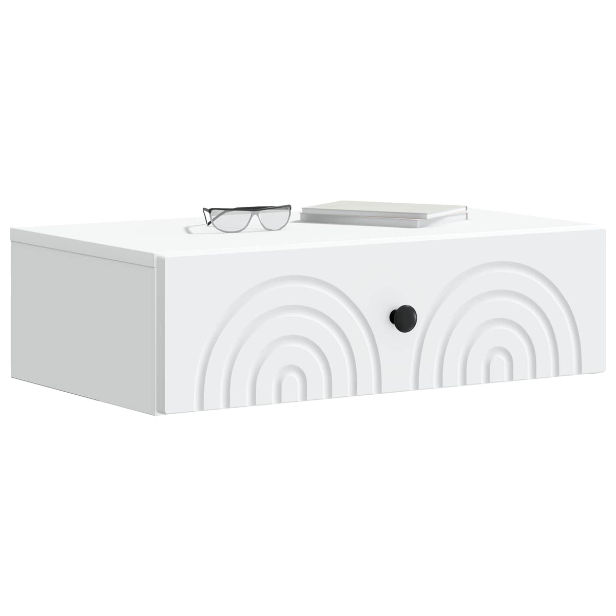 Vidaxl wandmontage zijtafel wit 59 x 34,5 x 17 cm bewerkt hout