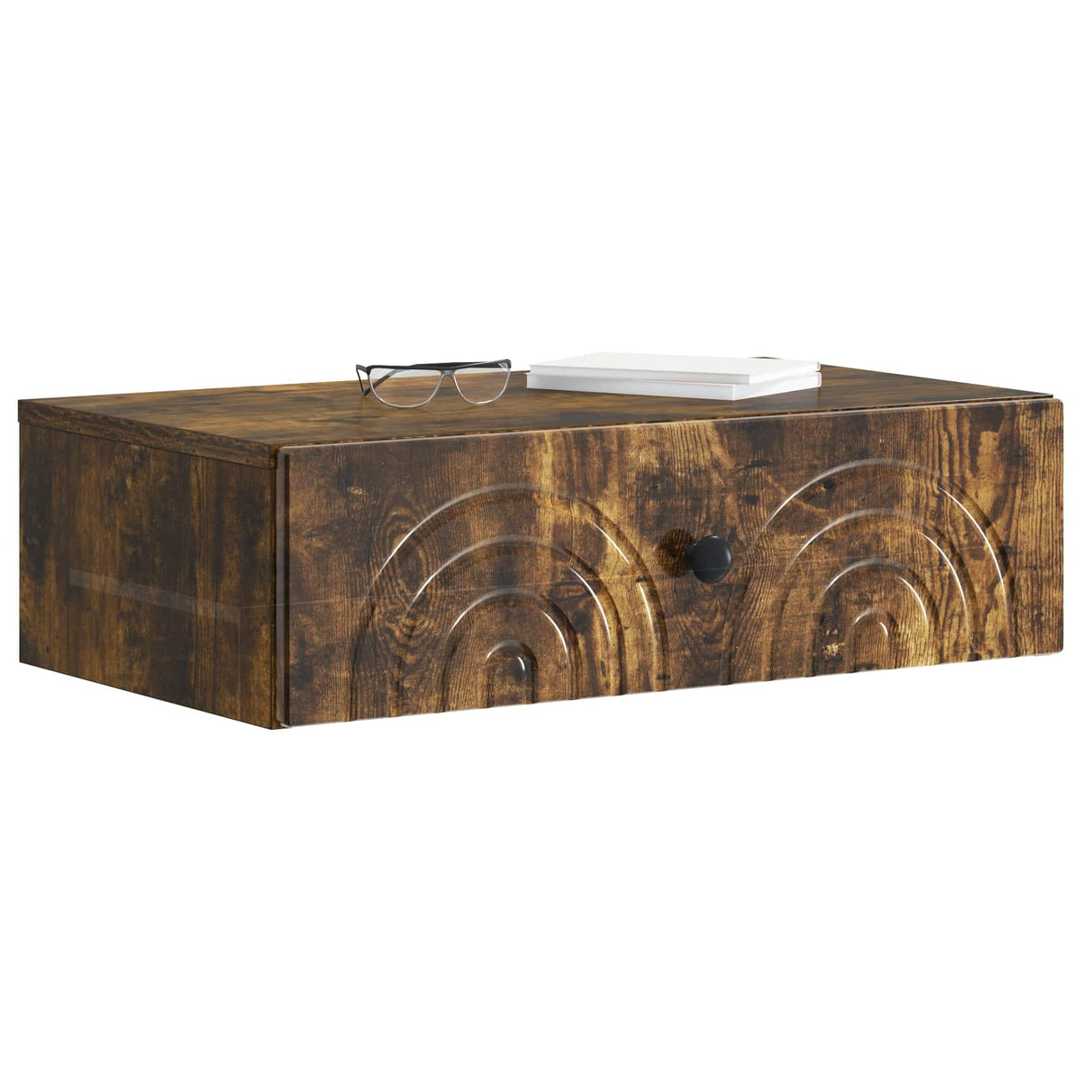 Vidaxl wandmontage zijtafel 59 x 34,5 x 17 cm bewerkt hout
