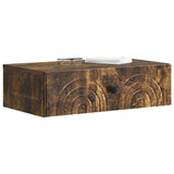 Vidaxl wandmontage zijtafel 59 x 34,5 x 17 cm bewerkt hout