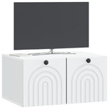 Vidaxl wandbeugel tv-kast wit 59,5 x 41 x 30 cm bewerkt hout