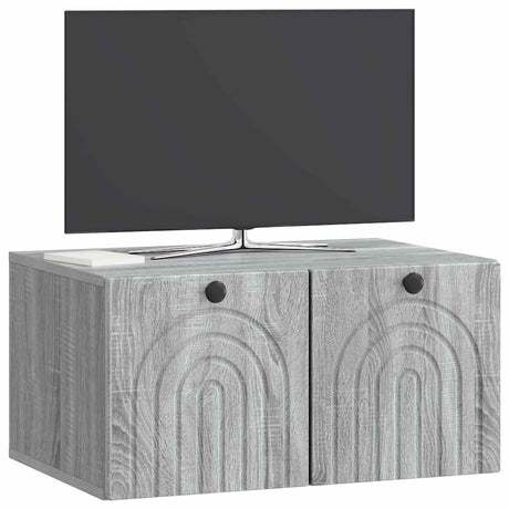 Vidaxl wandbeugel tv-kast grijs sonoma 59,5 x 41 x 30 cm bewerkt hout