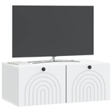 Vidaxl wandbeugel tv-kast wit 78,5 x 41 x 30 cm bewerkt hout