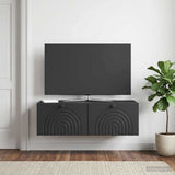 Vidaxl wandbeugel tv-kast zwart 99 x 41 x 30 cm bewerkt hout