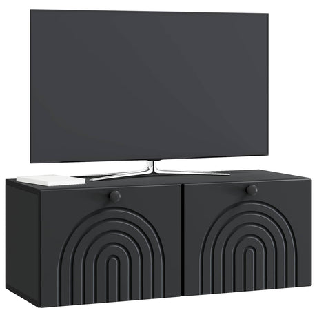 Vidaxl wandbeugel tv-kast zwart 78,5 x 31 x 30 cm bewerkt hout