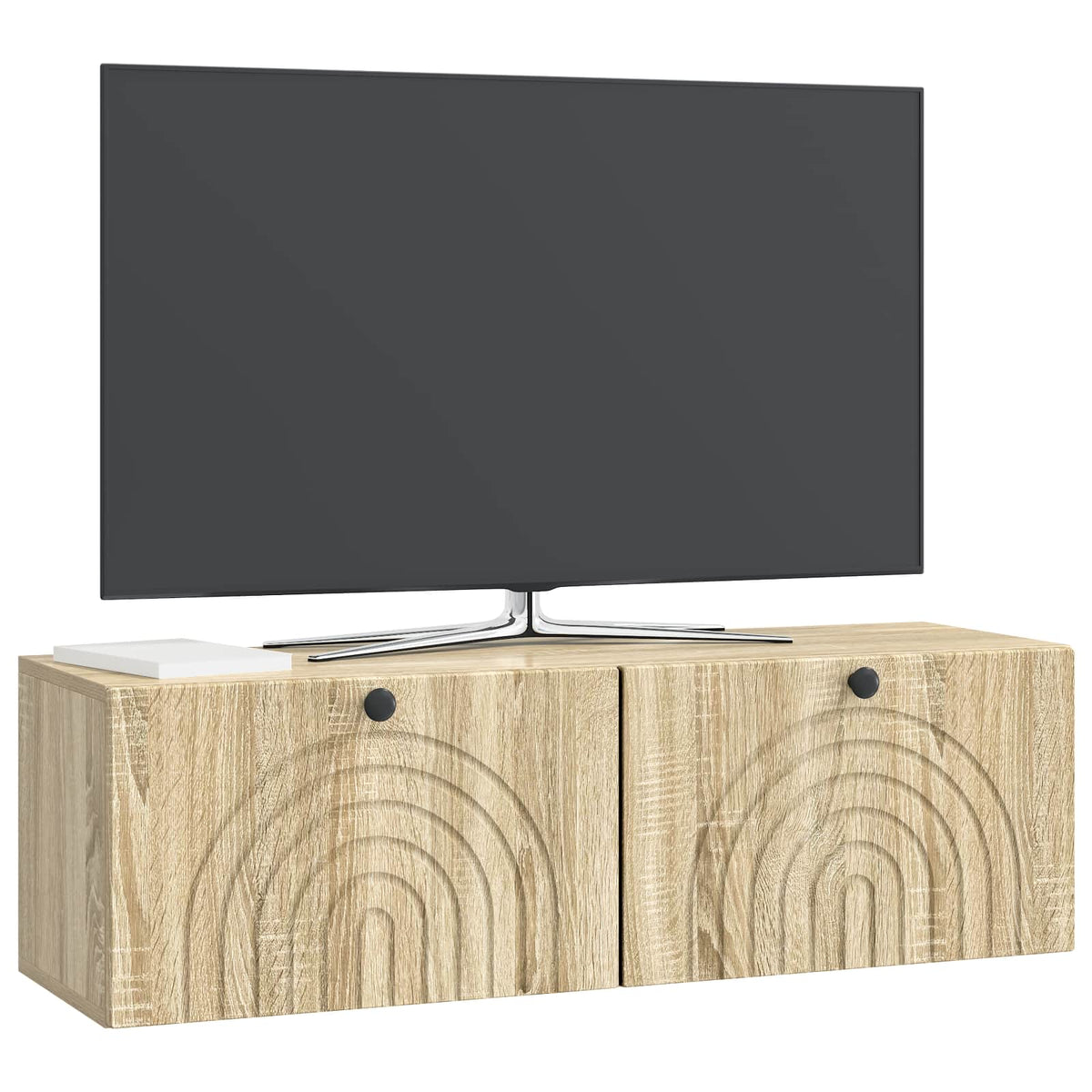 Vidaxl wandbeugel tv-kast sonoma eiken 98 x 31 x 30 cm bewerkt hout