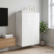 Vidaxl wandkast hoogglans wit 66 x 34,5 x 92 cm bewerkt hout