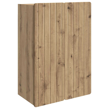 Vidaxl wandkast 66 x 34,5 x 92 cm bewerkt hout artisanaal eiken