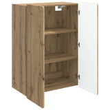 Vidaxl wandkast 66 x 34,5 x 92 cm bewerkt hout artisanaal eiken