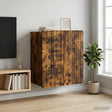 Vidaxl wandkast gerookt eiken 59 x 31 x 64 cm bewerkt hout